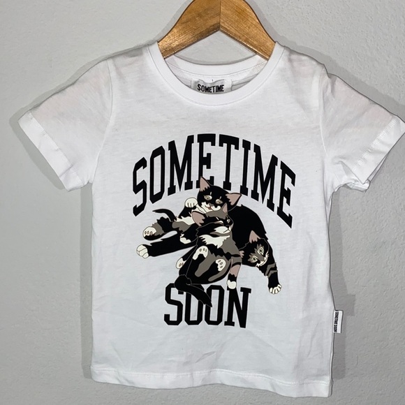 NWT Sometime Soon Kitty T-Shirt Size 2Year - Picture 1 of 6